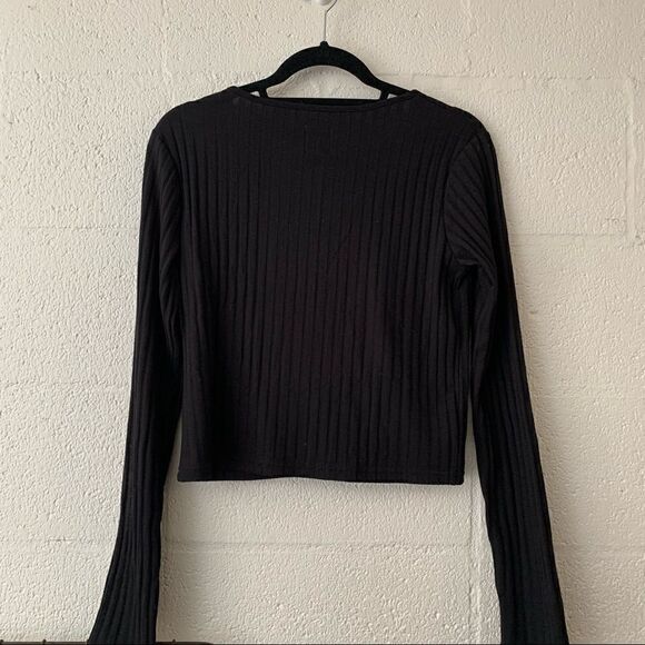 NWT Revolve Plush Black Cardigan Large - Picture 4 of 5